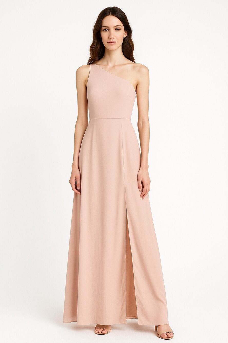 NWT Show me Your Mumu "Shannon Maxi Dress" Sz XL one shoulder Formal Blush